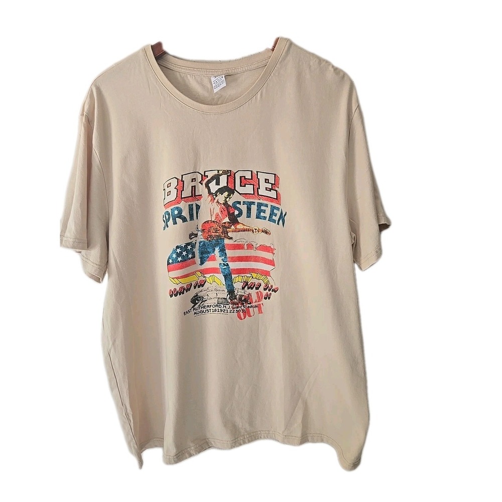 Vtg Bruce Springsteen E Street Band Shirt Giants Stadium NJ 2XL Unique Creation